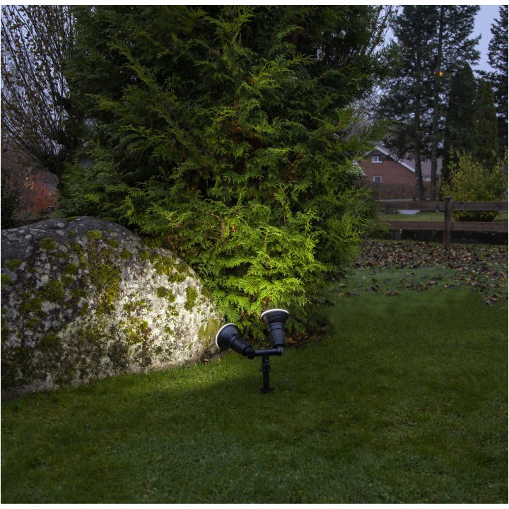 Utomhusdekoration Outdoor Spotlight Fixture Svart Star Trading – bild 12