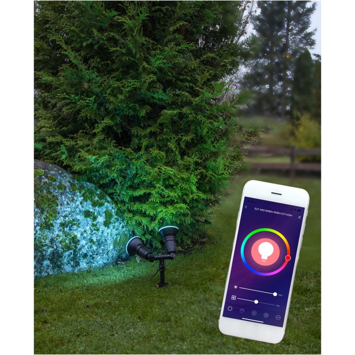 Utomhusdekoration Outdoor Spotlight Fixture Svart Star Trading – bild 11