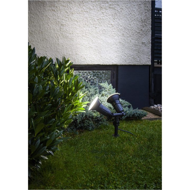 Utomhusdekoration Outdoor Spotlight Fixture Svart Star Trading – bild 7
