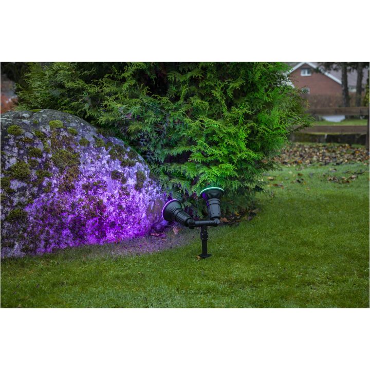 Utomhusdekoration Outdoor Spotlight Fixture Svart Star Trading – bild 3