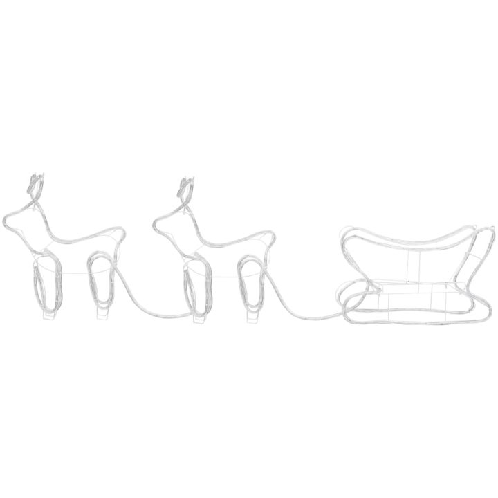 Utomhusdekoration renar och släde 576 lysdioder vidaXL – bild 8