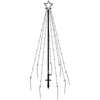 Utomhusdekoration Spiky Svart Star Trading