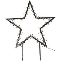 Utomhusdekoration Spiky Svart Star Trading