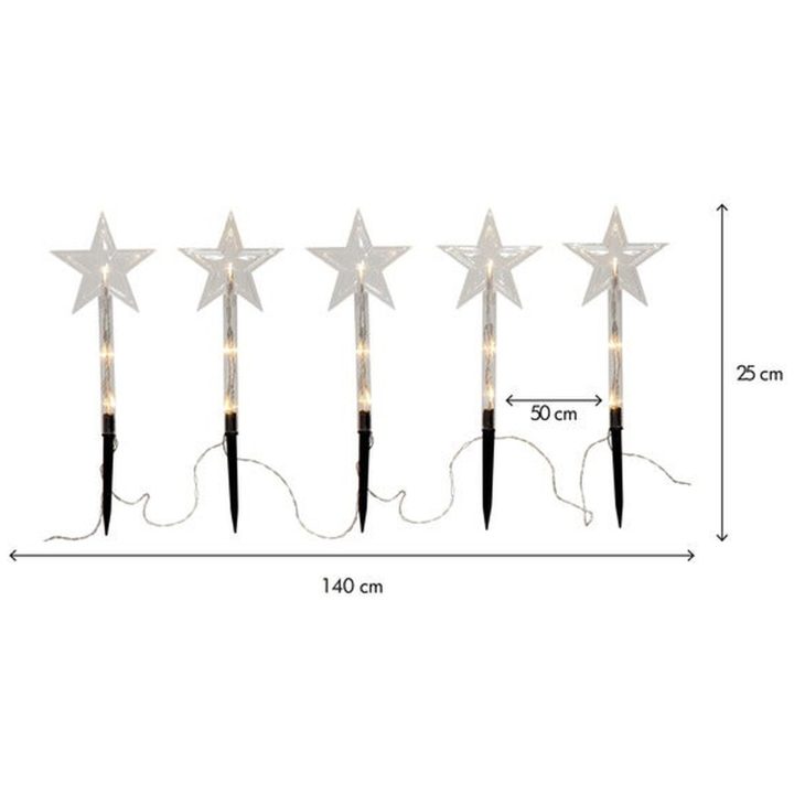 Utomhusdekoration Wandy Transparent Star Trading Stjärna – bild 2