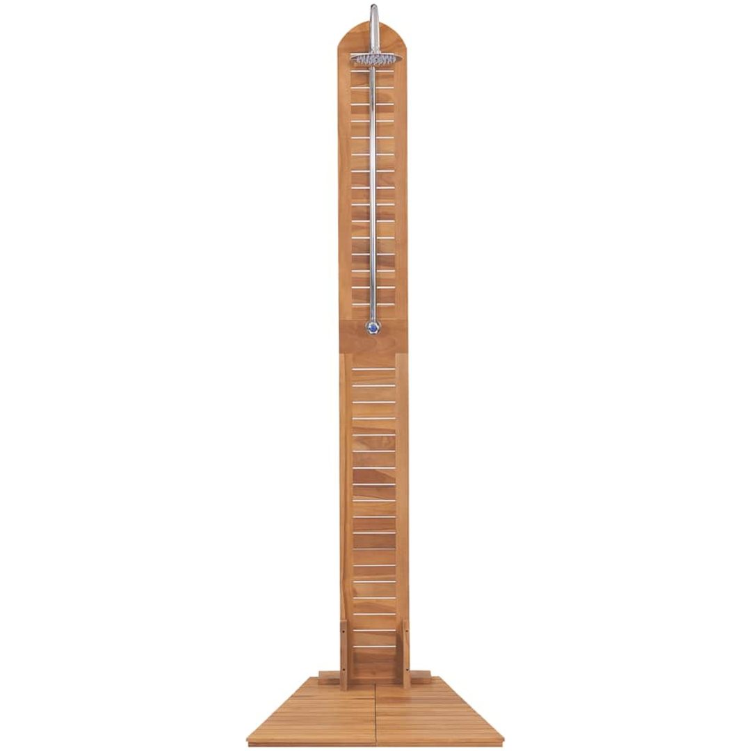 Utomhusdusch massiv teak 70x75x204 cm vidaXL – bild 4