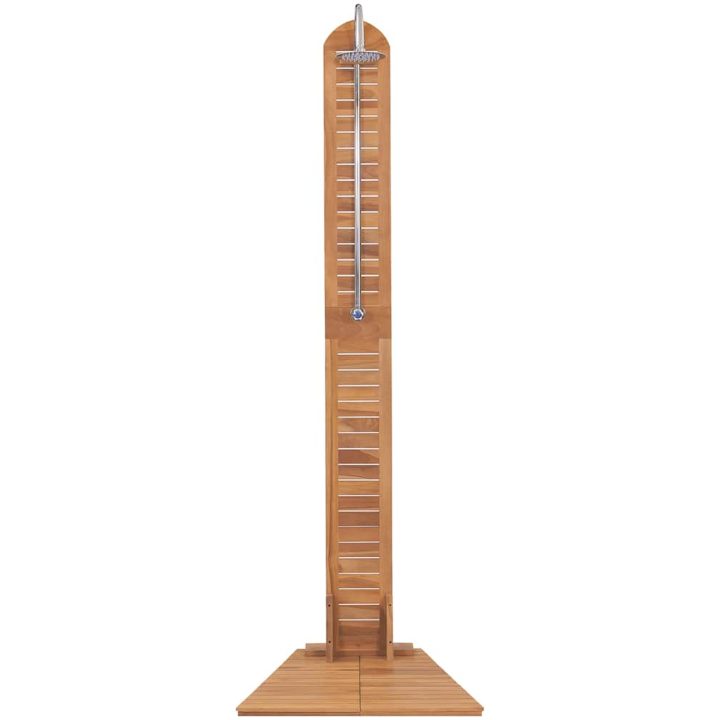 Utomhusdusch massiv teak 70x75x204 cm vidaXL – bild 4