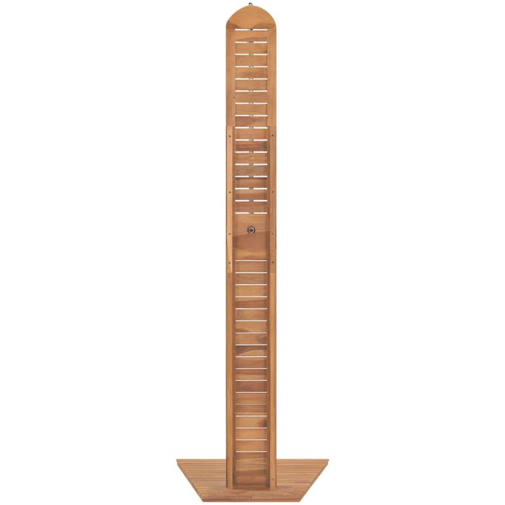 Utomhusdusch massiv teak 70x75x204 cm vidaXL – bild 5