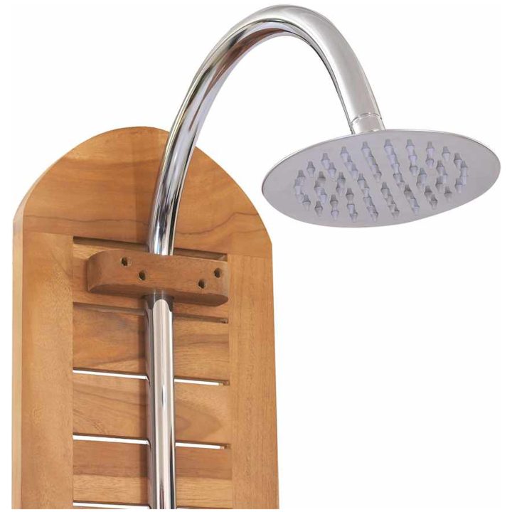 Utomhusdusch massiv teak 70x75x204 cm vidaXL – bild 6