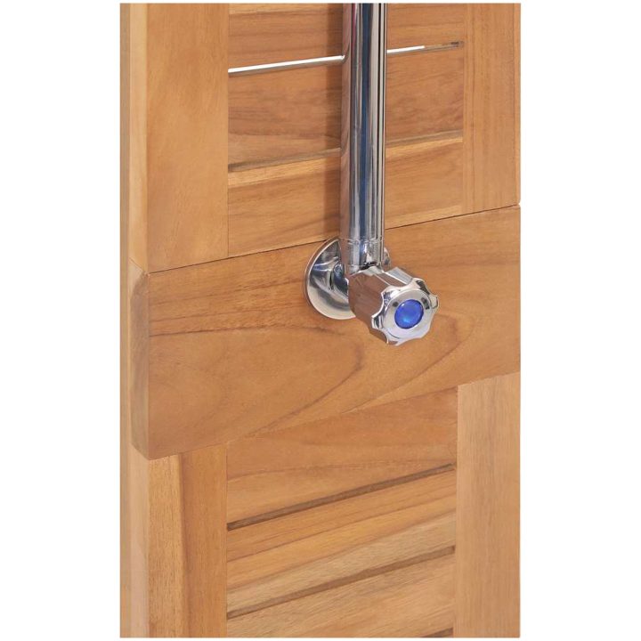 Utomhusdusch massiv teak 70x75x204 cm vidaXL – bild 7