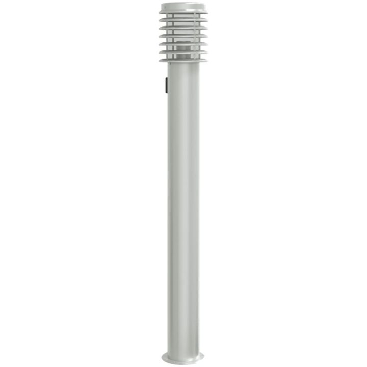 Utomhusgolvlampa med eluttag silver 110 cm rostfritt stål vidaXL – bild 2