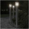 Utomhusgolvlampa med eluttag silver 110 cm rostfritt stål vidaXL – miniatyr 1