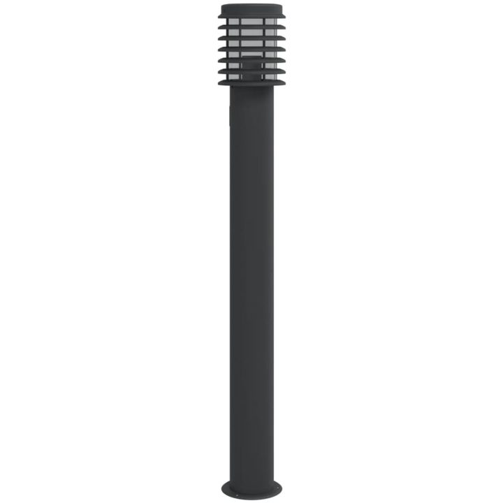 Utomhusgolvlampa med eluttag svart 110 cm rostfritt stål vidaXL – bild 4