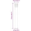 Utomhusgolvlampa med eluttag svart 110 cm rostfritt stål vidaXL – miniatyr 7