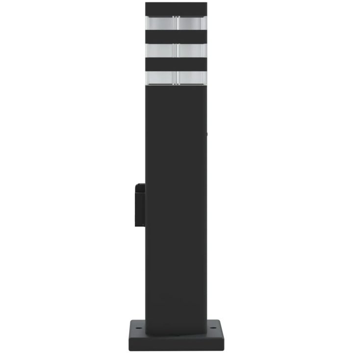 Utomhusgolvlampa med eluttag svart 50 cm aluminium vidaXL 50 cm – bild 5