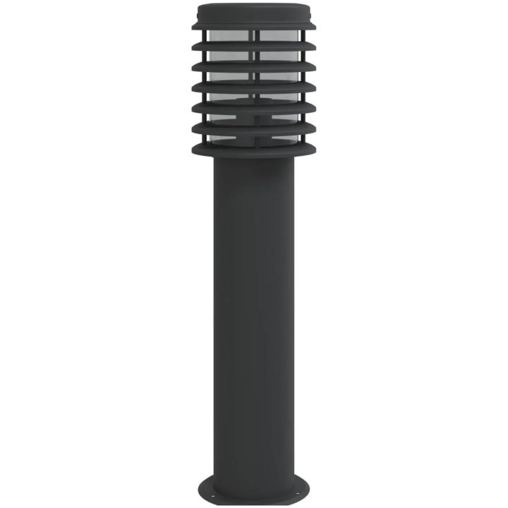 Utomhusgolvlampa med eluttag svart 60 cm rostfritt stål vidaXL – bild 4