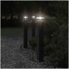 Utomhusgolvlampa med eluttag svart 80 cm aluminium vidaXL 80 cm – miniatyr 1