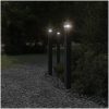 Utomhusgolvlampa med eluttag svart aluminium vidaXL 110 cm – miniatyr 3
