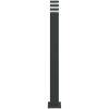 Utomhusgolvlampa med eluttag svart aluminium vidaXL 110 cm – miniatyr 4