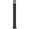 Utomhusgolvlampa med eluttag svart aluminium vidaXL 110 cm – miniatyr 6