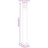 Utomhusgolvlampa med eluttag svart aluminium vidaXL 110 cm – miniatyr 7