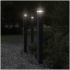 Utomhusgolvlampa med eluttag svart aluminium vidaXL 110 cm – miniatyr 1