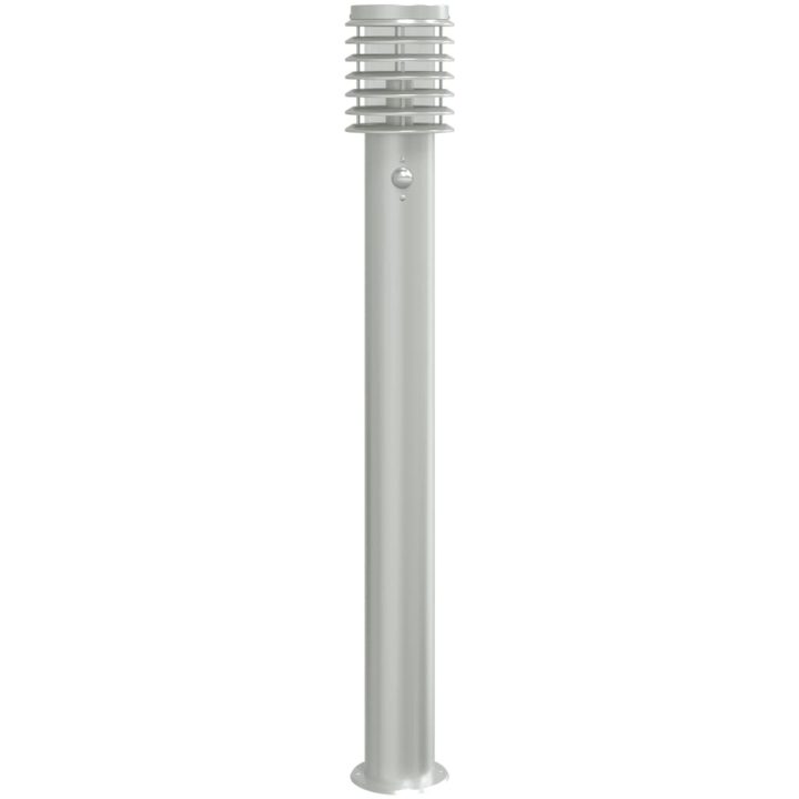 Utomhusgolvlampa med sensor silver 110 cm rostfritt stål vidaXL – bild 4