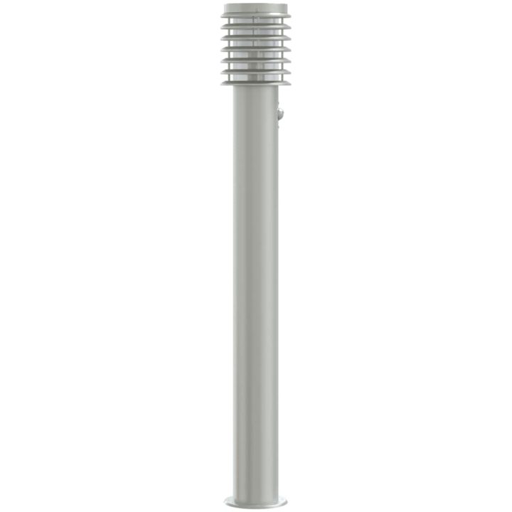 Utomhusgolvlampa med sensor silver 110 cm rostfritt stål vidaXL – bild 5