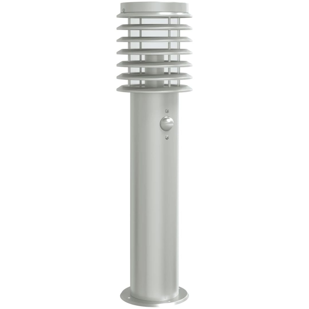 Utomhusgolvlampa med sensor silver 60 cm rostfritt stål vidaXL – bild 2
