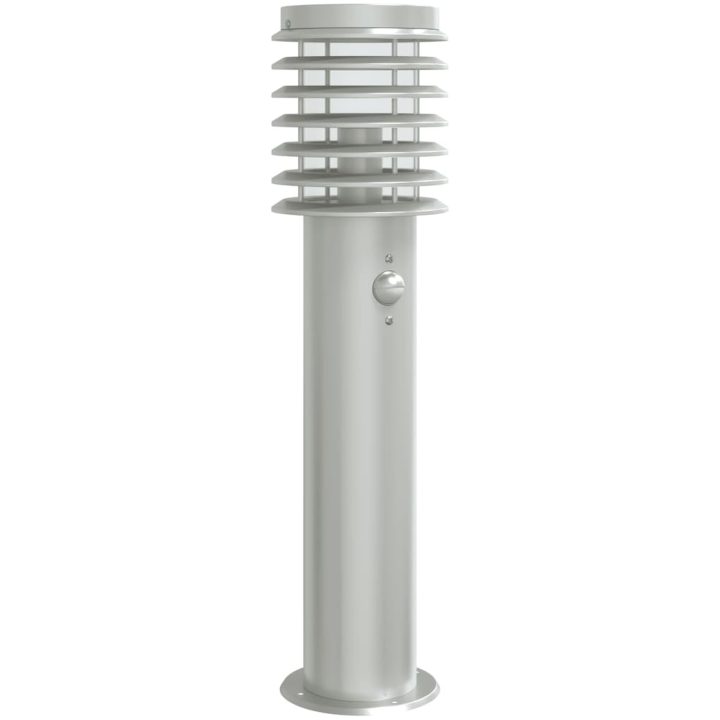 Utomhusgolvlampa med sensor silver 60 cm rostfritt stål vidaXL – bild 2