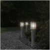 Utomhusgolvlampa med sensor silver 60 cm rostfritt stål vidaXL – miniatyr 3