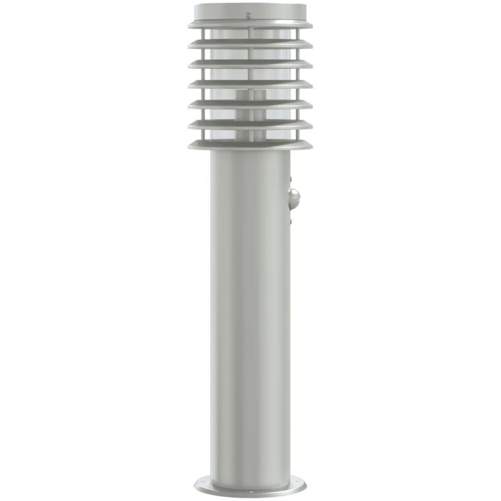 Utomhusgolvlampa med sensor silver 60 cm rostfritt stål vidaXL – bild 5