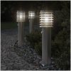 Utomhusgolvlampa med sensor silver 60 cm rostfritt stål vidaXL – miniatyr 1