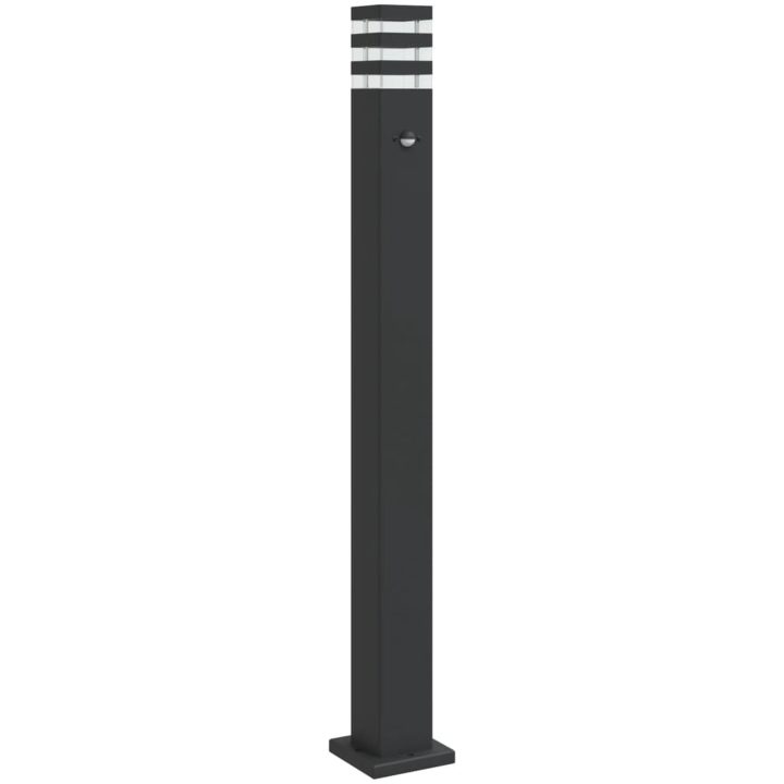 Utomhusgolvlampa med sensor svart 110 cm aluminium vidaXL 110 cm – bild 2