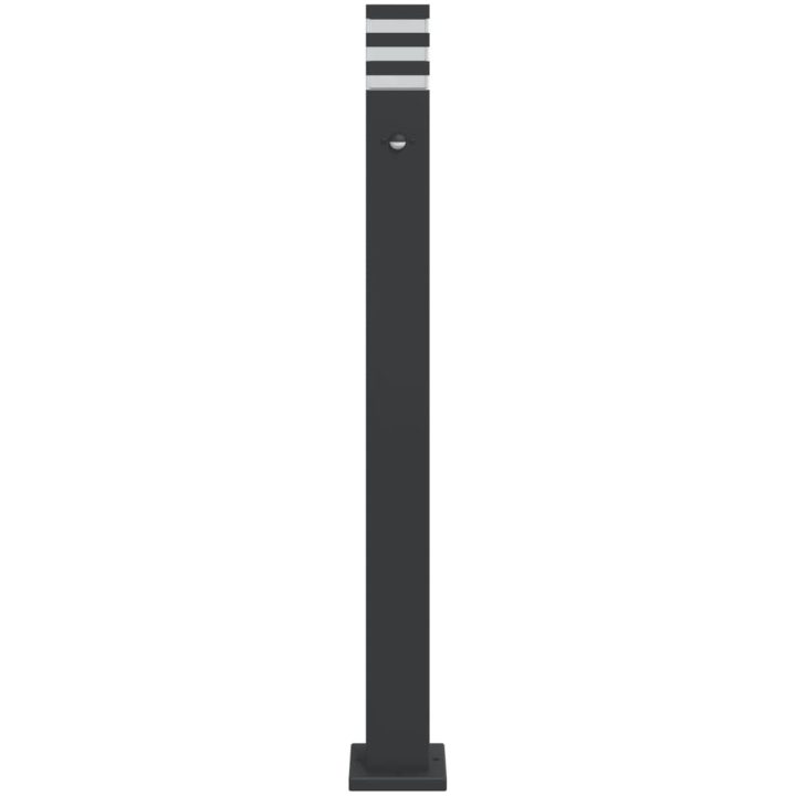 Utomhusgolvlampa med sensor svart 110 cm aluminium vidaXL 110 cm – bild 4
