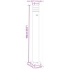 Utomhusgolvlampa med sensor svart 110 cm aluminium vidaXL 110 cm – miniatyr 7
