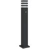 Utomhusgolvlampa med sensor svart 80 cm aluminium vidaXL 80 cm – miniatyr 2