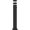 Utomhusgolvlampa med sensor svart 80 cm aluminium vidaXL 80 cm – miniatyr 5
