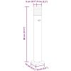 Utomhusgolvlampa med sensor svart 80 cm aluminium vidaXL 80 cm – miniatyr 7