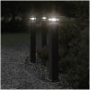 Utomhusgolvlampa med sensor svart 80 cm aluminium vidaXL 80 cm – miniatyr 1