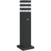 Utomhusgolvlampa med sensor svart aluminium vidaXL 50 cm – miniatyr 2