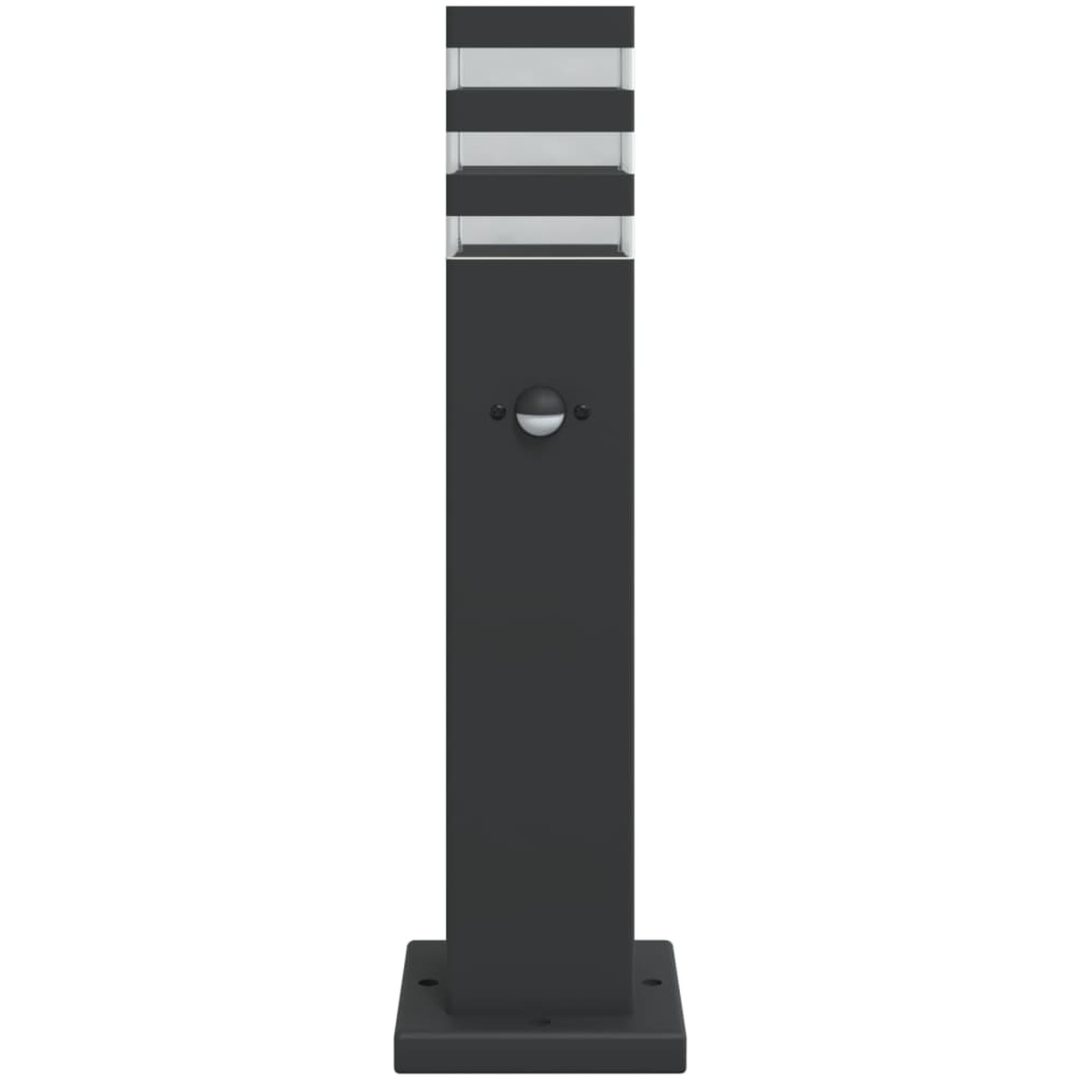 Utomhusgolvlampa med sensor svart aluminium vidaXL 50 cm – bild 4