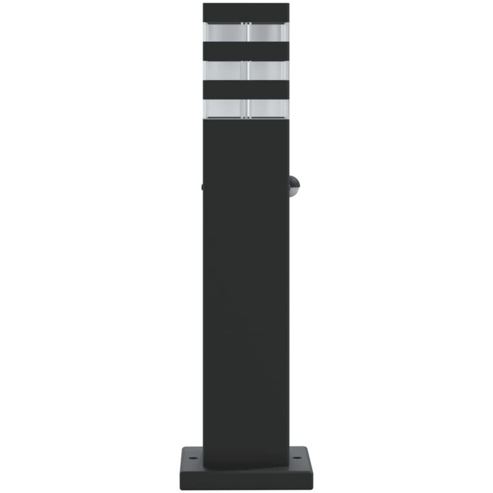 Utomhusgolvlampa med sensor svart aluminium vidaXL 50 cm – bild 5