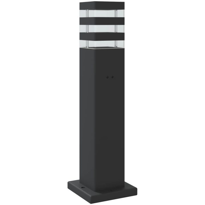Utomhusgolvlampa med sensor svart aluminium vidaXL 50 cm – bild 6