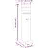 Utomhusgolvlampa med sensor svart aluminium vidaXL 50 cm – miniatyr 7