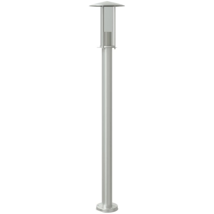 Utomhusgolvlampa silver 100 cm rostfritt stål vidaXL 100 cm – bild 2