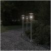 Utomhusgolvlampa silver 100 cm rostfritt stål vidaXL 100 cm – miniatyr 3