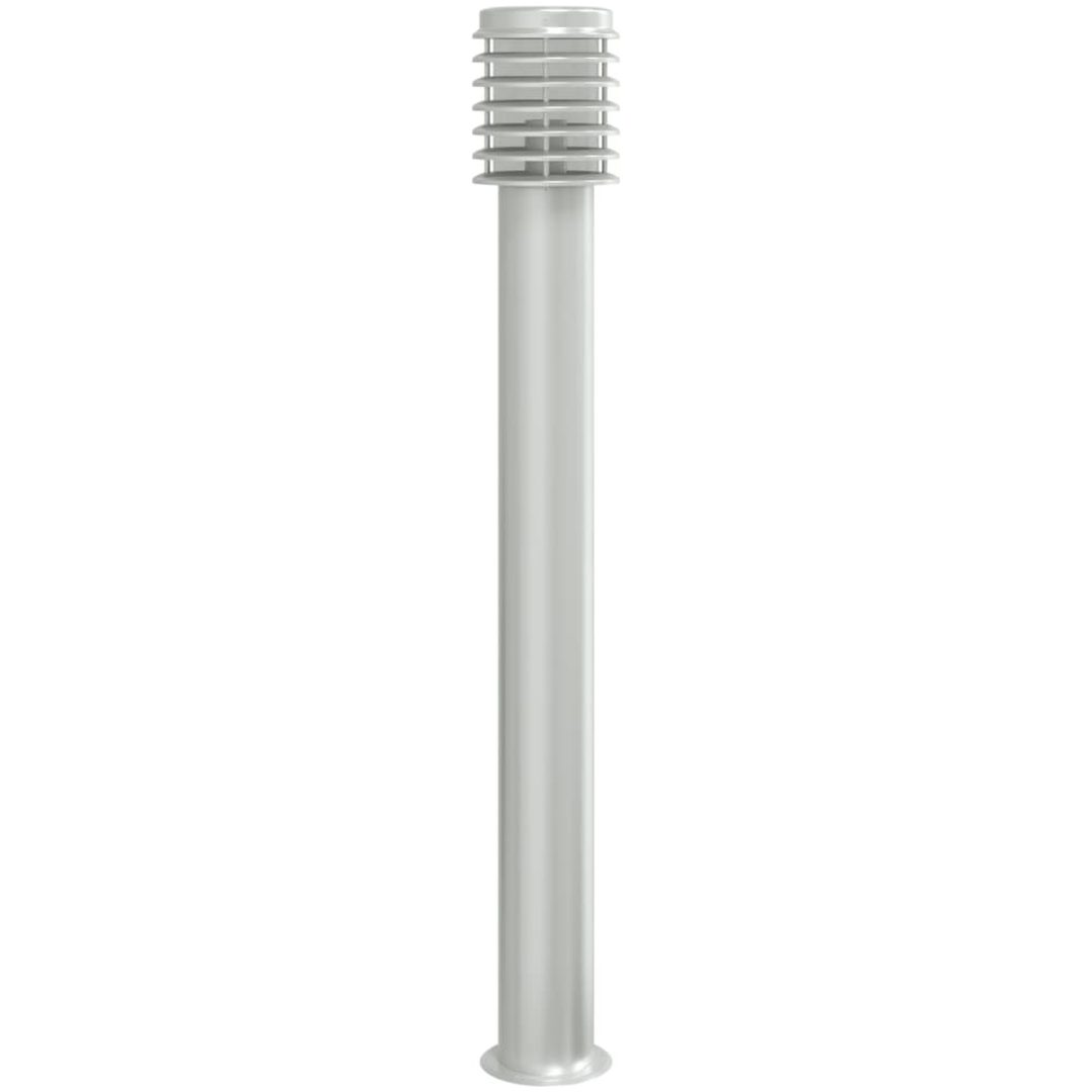 Utomhusgolvlampa silver 110 cm rostfritt stål vidaXL – bild 6