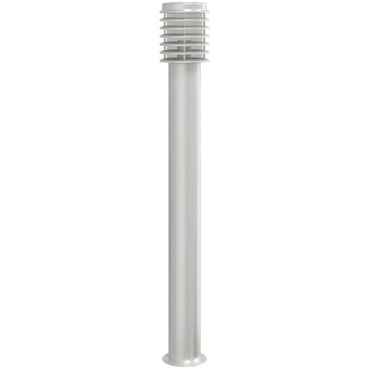 Utomhusgolvlampa silver 110 cm rostfritt stål vidaXL – bild 6