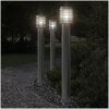 Utomhusgolvlampa silver 110 cm rostfritt stål vidaXL – miniatyr 1