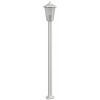 Utomhusgolvlampa silver 120 cm rostfritt stål vidaXL 120 cm – miniatyr 4
